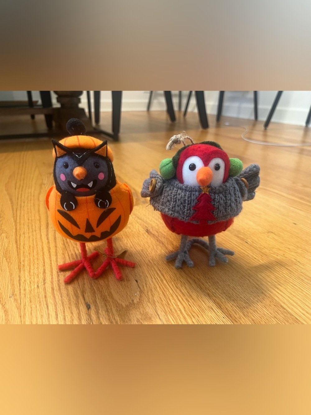 Target Featherly Friends 'Pawson' & grey sweater Felt Bird Decor
